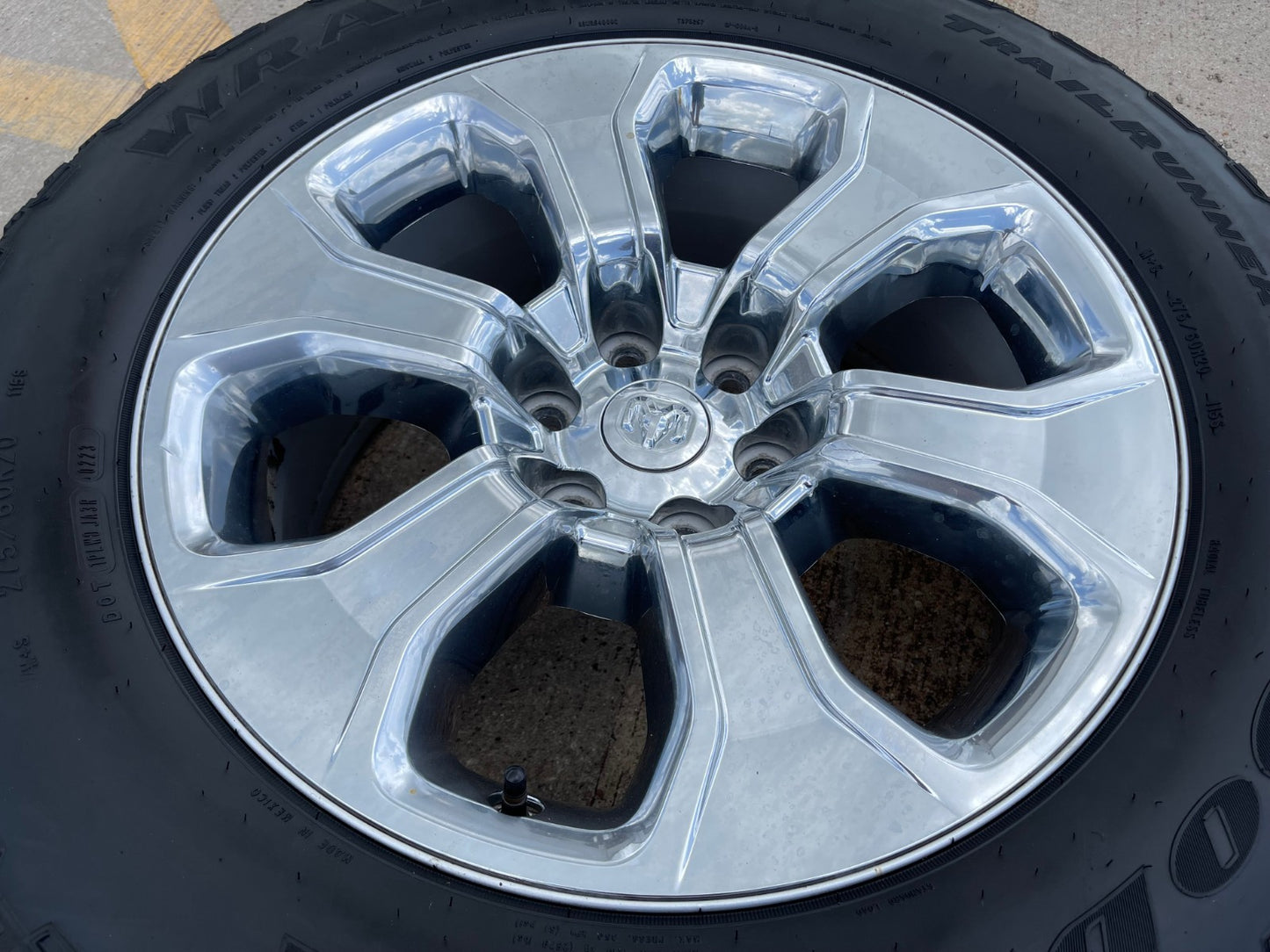 20" Dodge Ram 1500 OEM Laramie CHROME 2679 wheel rim tire 2022 2023 2024 2025
