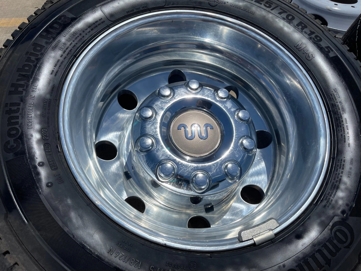 19.5" Ford F-450 Dually F-550 rims wheels RAM 4500 OEM 10x225 CONTINENTAL HD3