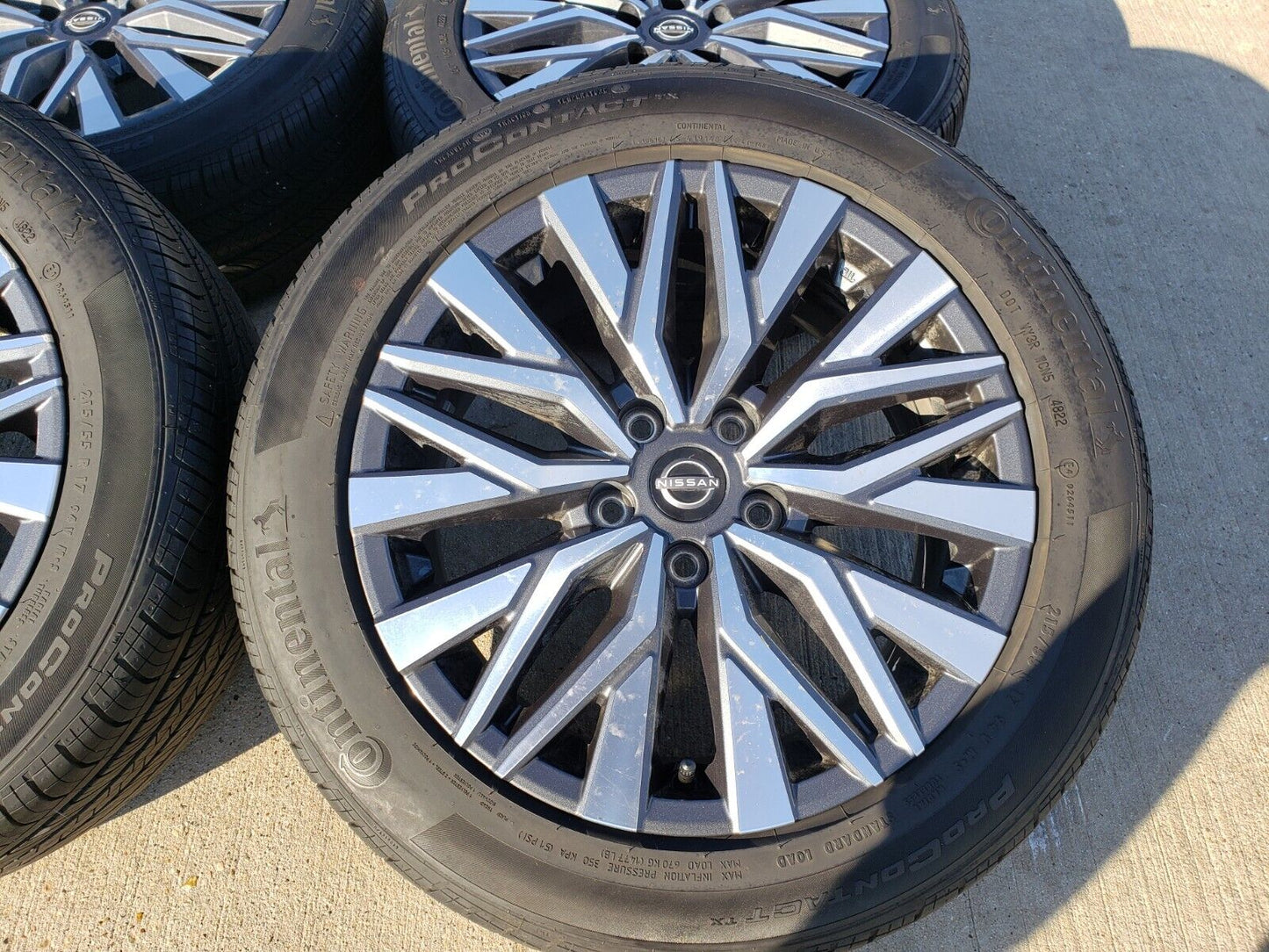 17" Nissan Altima Maxima Infiniti OEM 95478 62853 wheels rims tires