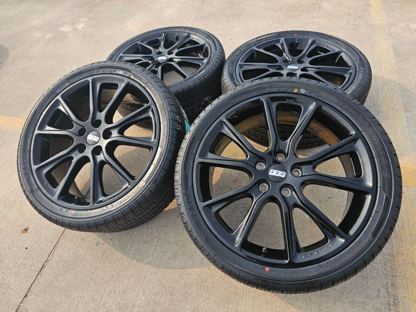 19x7.5 BBS Mozzo STX aftermarket wheels rims tires 5x4.5 Camry Accord