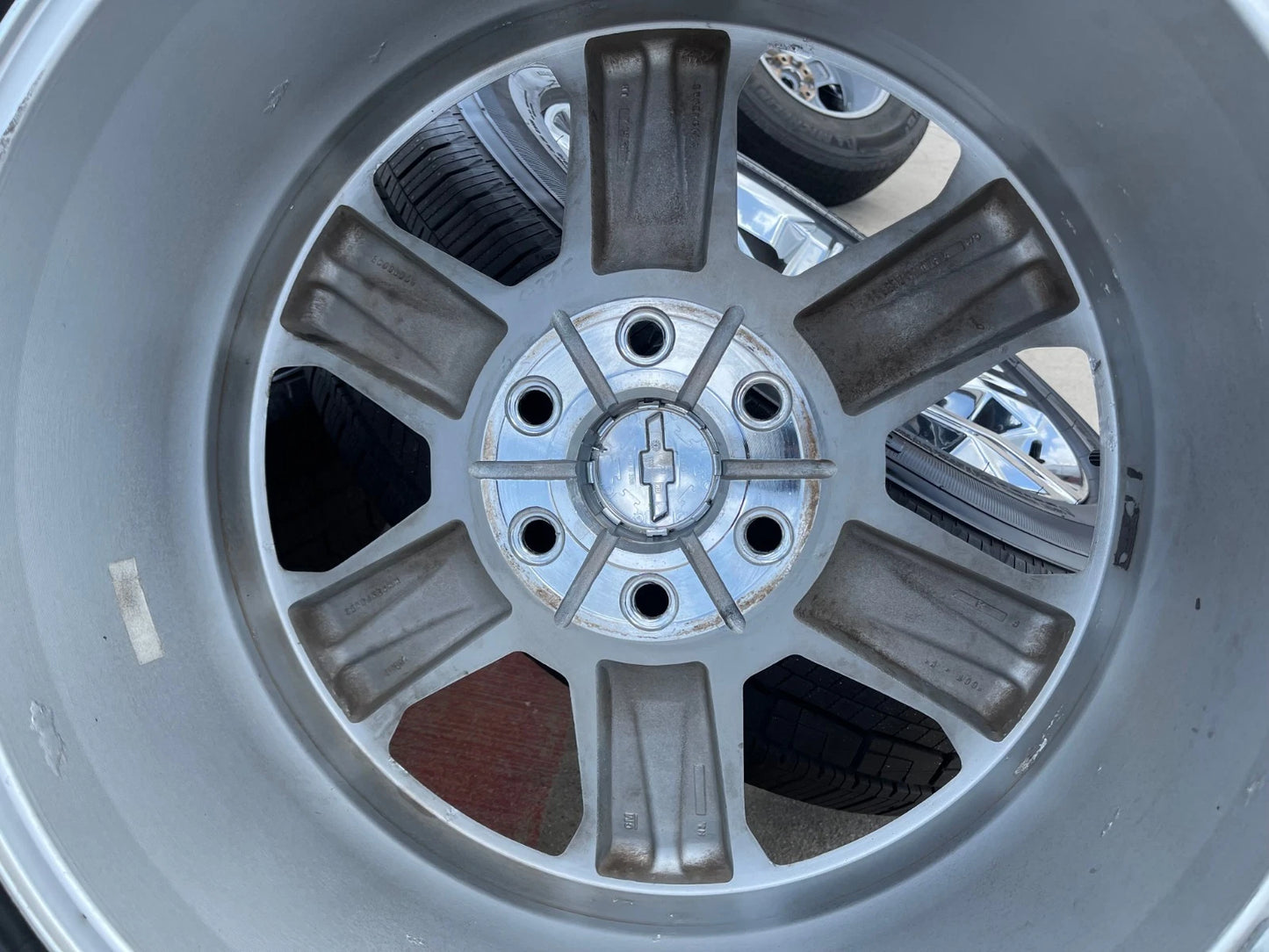 22" GMC Yukon Tahoe Chevy OEM CHROME wheels rims Silverado 5667 NEW tires