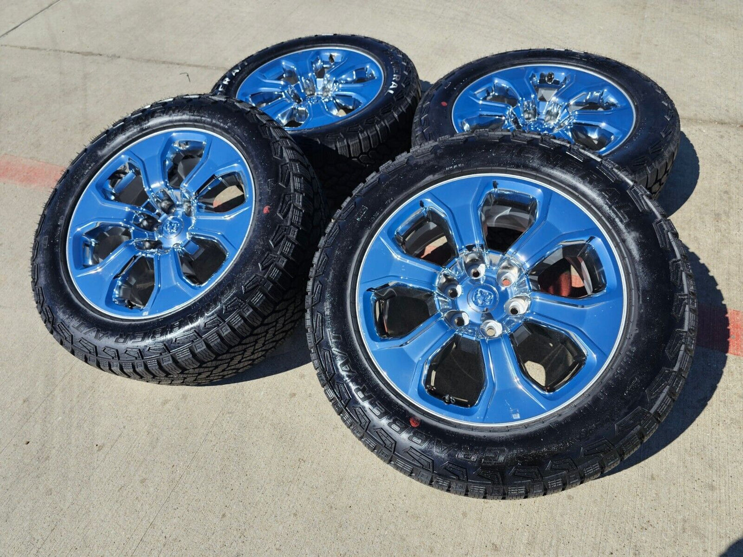 20" Dodge Ram 1500 OEM Laramie CHROME 2679 wheels rims tires 2023 2024 2025 NEW