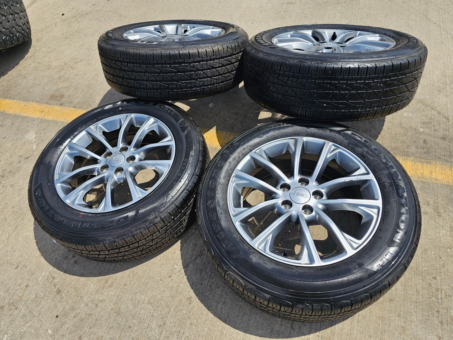 17" Jeep Cherokee wheels OEM rims Compass Renegade 9201 tires