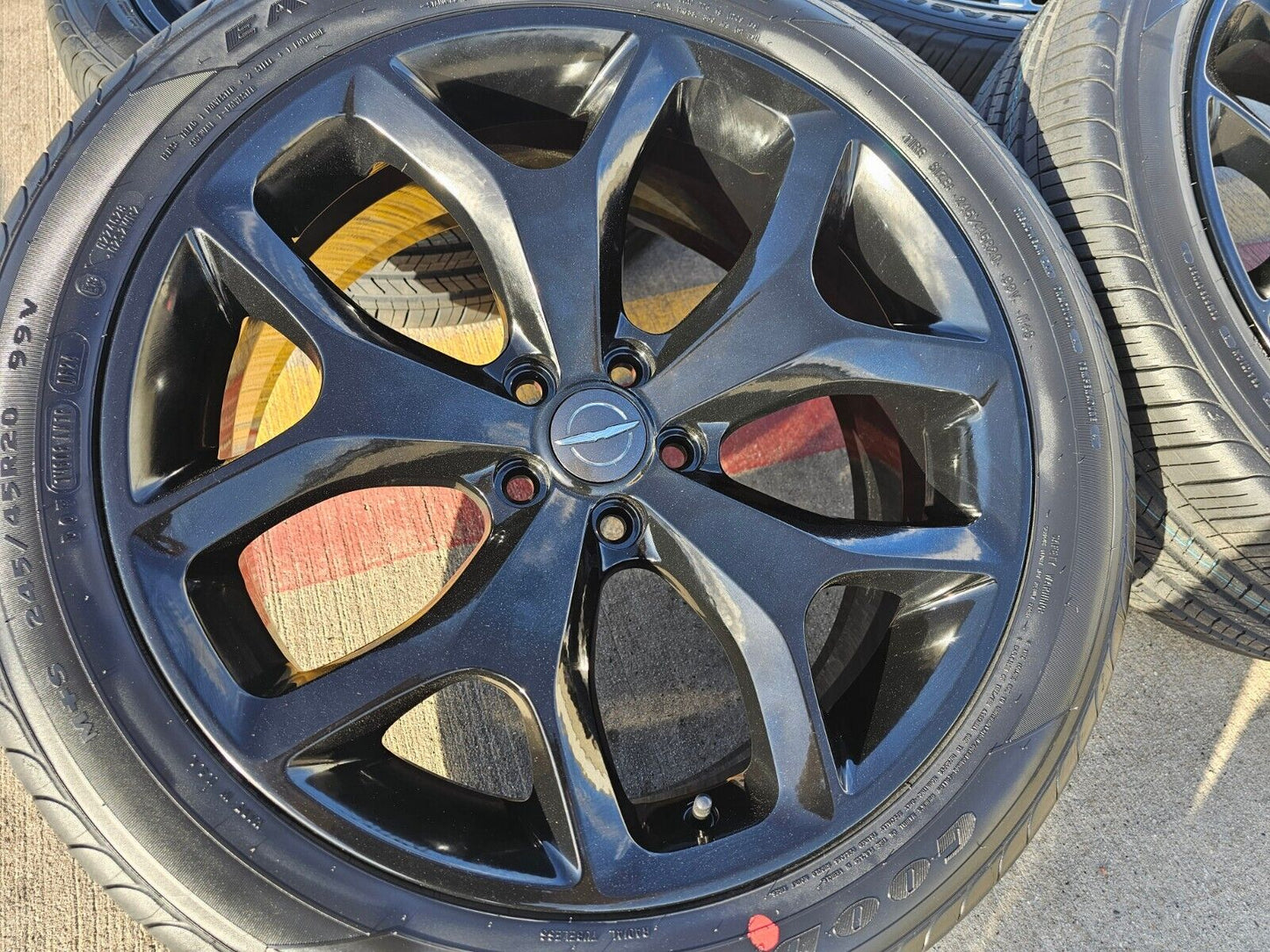 20" Dodge Charger Challenger Chrysler 300 OEM black wheels rims 2523 tires NEW