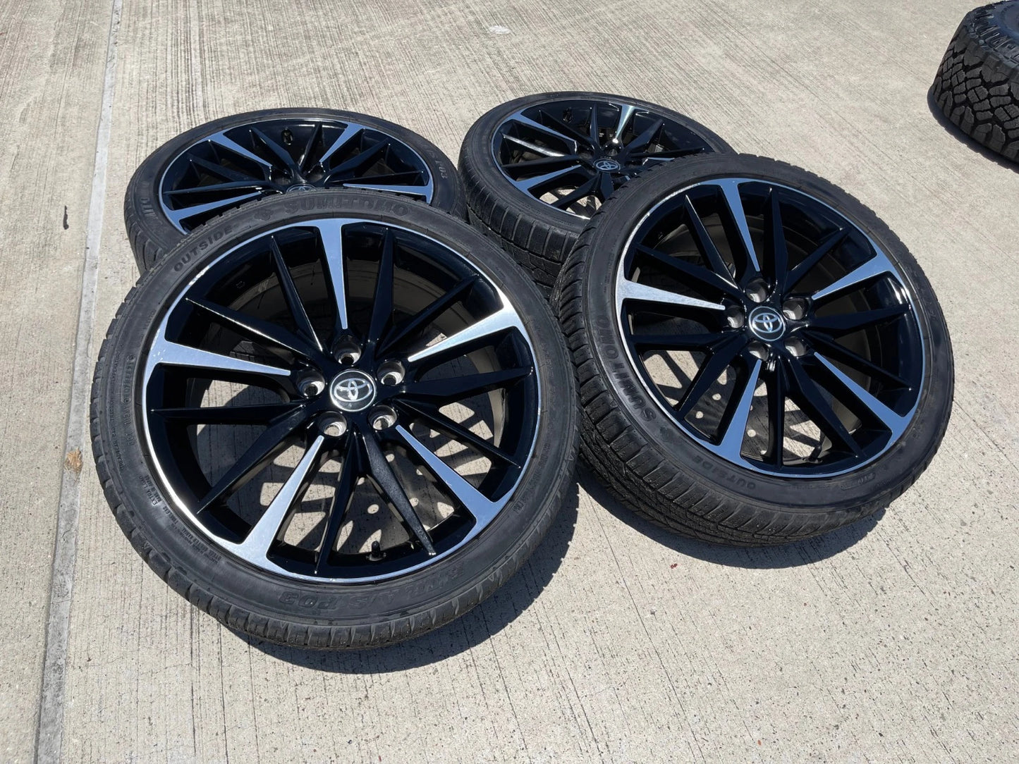 19" Toyota Camry OEM TRD black wheels rims 75222 Avalon Lexus