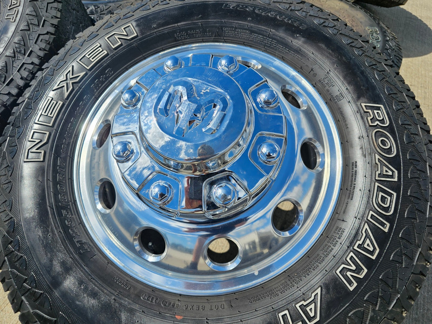 17" Dodge Ram 3500 Dually Laramie 8x200 wheels rims 2701 2702 OEM 2023 2024 2025