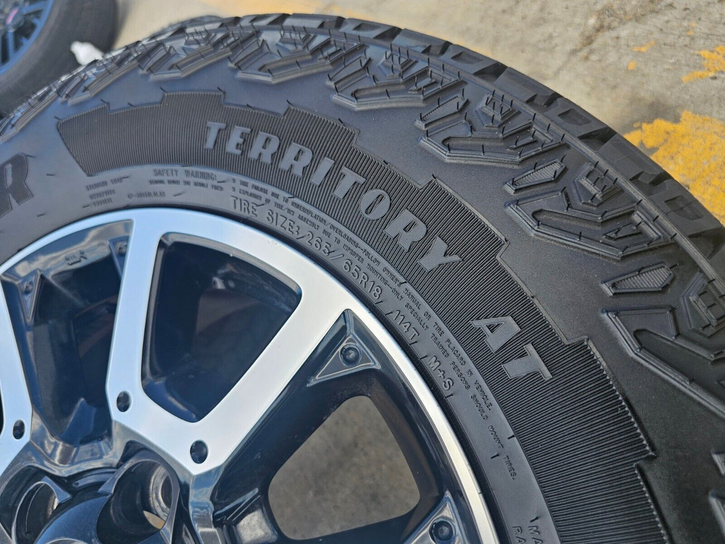 18" Toyota Tundra Sequoia TRD PRO black OEM wheels rims 75157 A/T tires 5x150