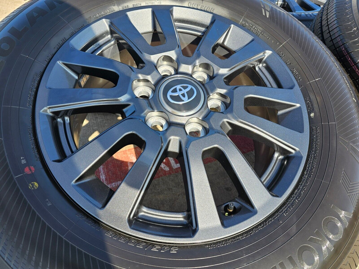 18" Toyota Land Cruiser OEM wheels rims tires Tundra Sequoia 2023 2024 2025 NEW