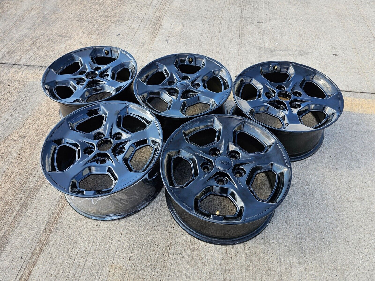 17" Jeep Wrangler Gladiator Rubicon OEM 9236 wheels rims 2021 2022 2023 2024 NEW