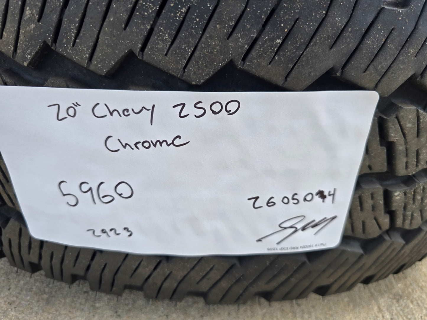 20" Chevy Silverado GMC Sierra 2500 3500 OEM 5960 5947 CHROME wheels rims