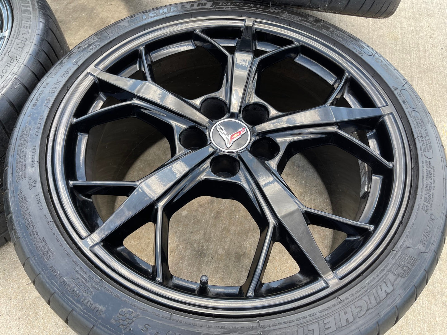 19" + 20" Chevy Corvette Z06 C8 OEM 14011 14012 wheels rims 2021 2023 2024 2025