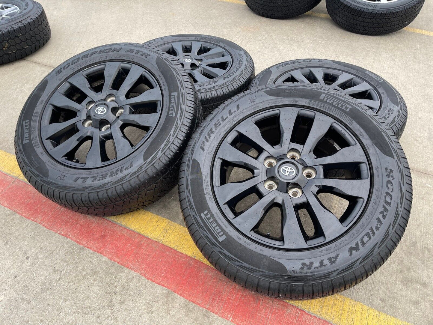 20" Toyota Tundra Sequoia Platinum OEM Black 5x150 ONLY rims 69533 tires