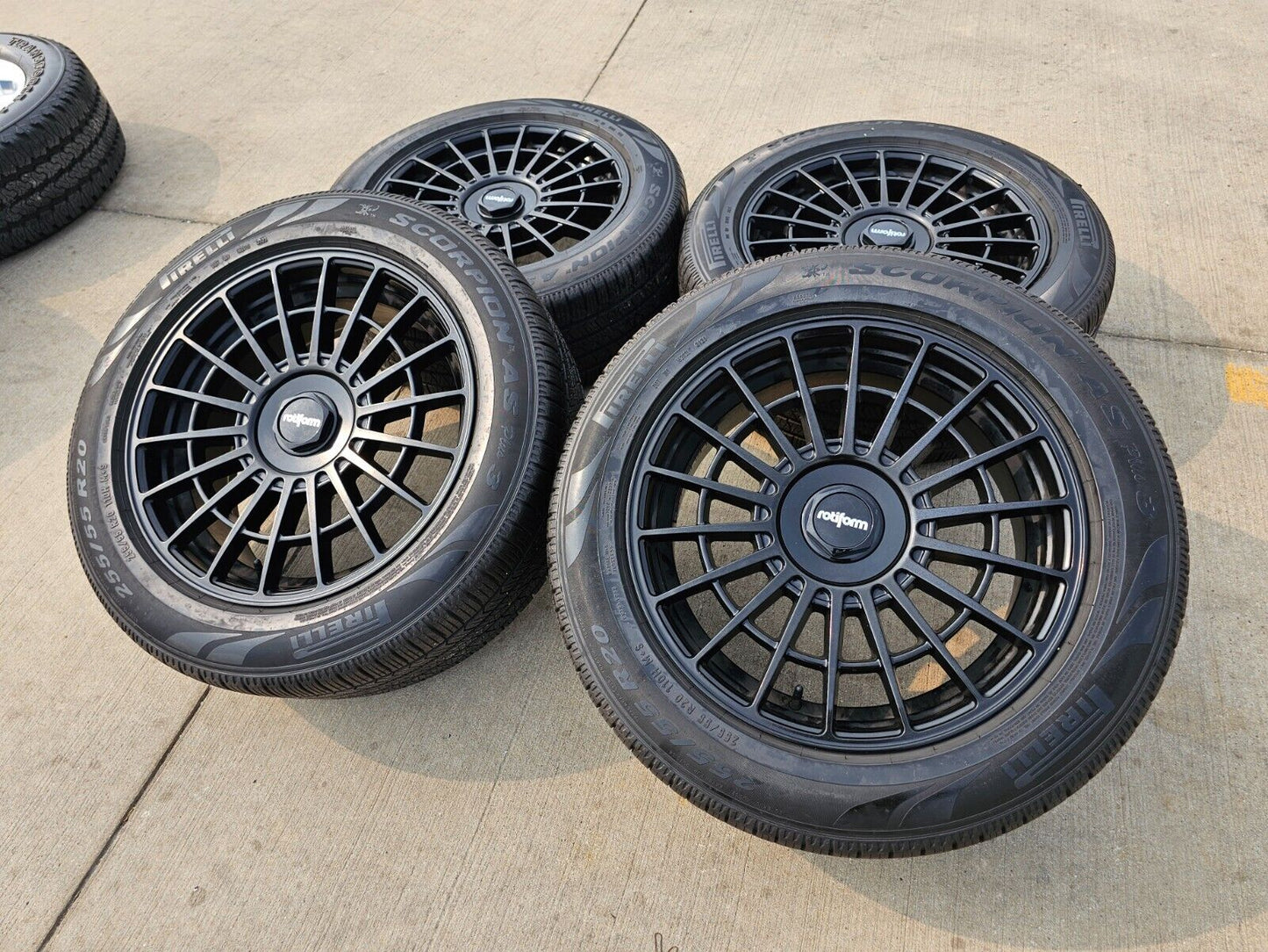 20x8.5 Rotiform LAS-R wheels rims tires 5x114 5x4.5 Camry Sienna Rav4 Charger