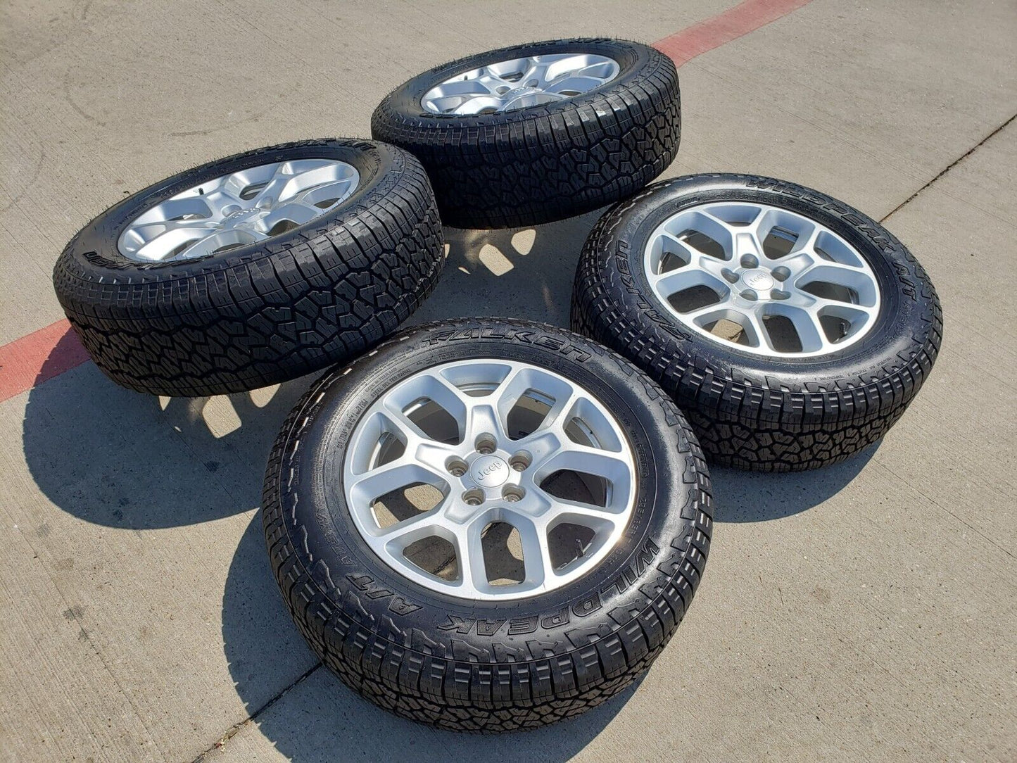 17" Jeep Cherokee wheels OEM 9148 rims Compass Renegade tires
