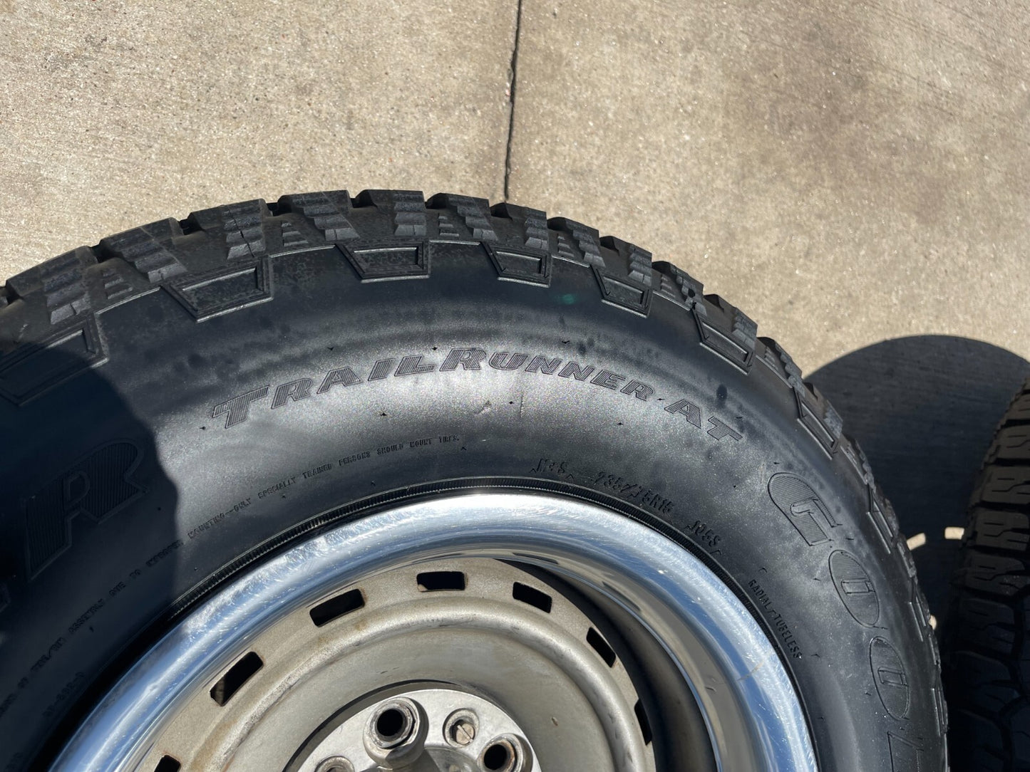 15" Chevy K1500 Blazer Old School Chevy wheels rims GMC NEW tires 5x120 5x4.75