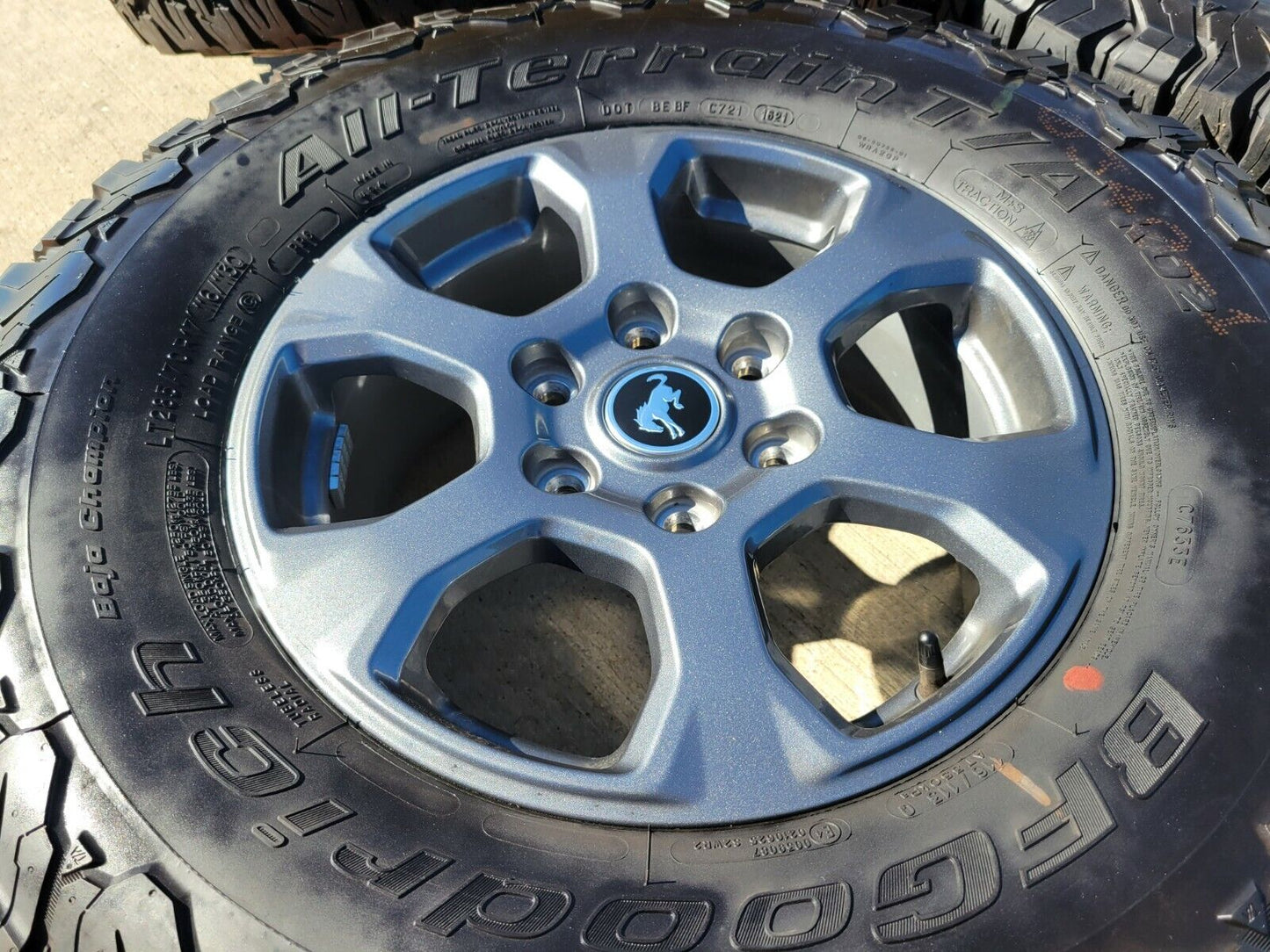 17" Ford Bronco Big Bend wheels rims tires BFG A/T NEW 10384 2022 2023 2024 NEW