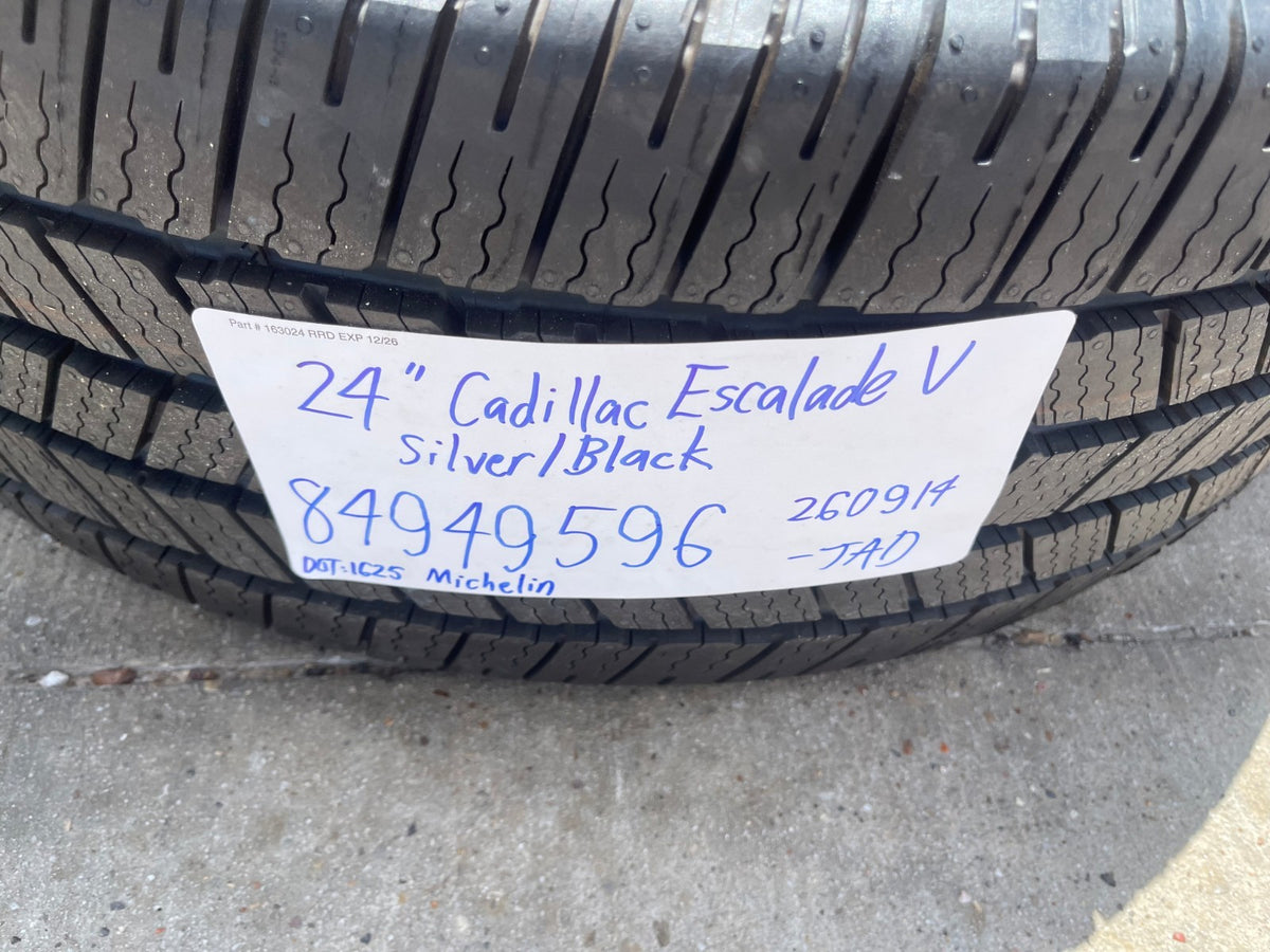 24" Cadillac Escalade V OEM PLATINUM wheels rims SET 2025 2026 2027 NEW MICHELIN