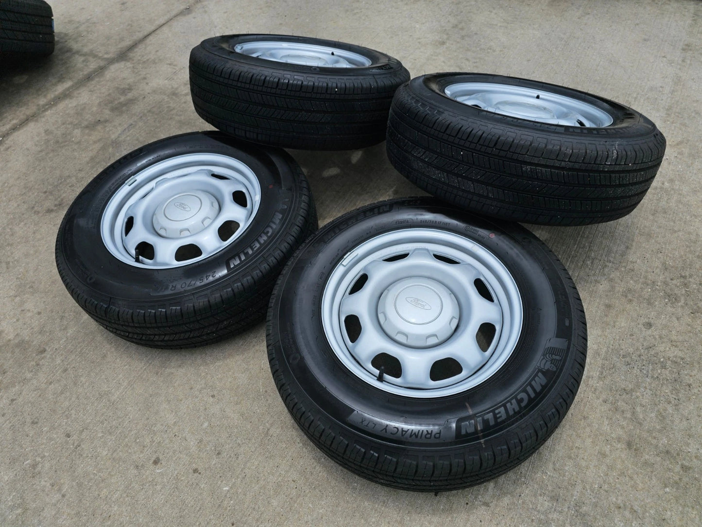 17" Ford F-150 OEM rims wheels 3857 tires steel 2023 2024 2025 2026 MICHELIN NEW