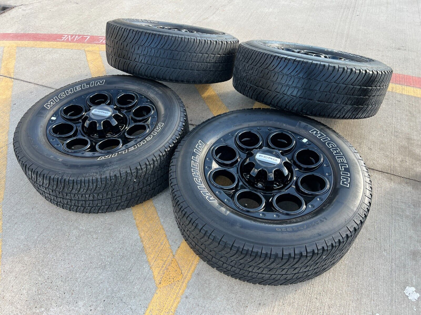 20" Ford F-250 F-350 OEM black TREMOR wheels rims 10299 tires