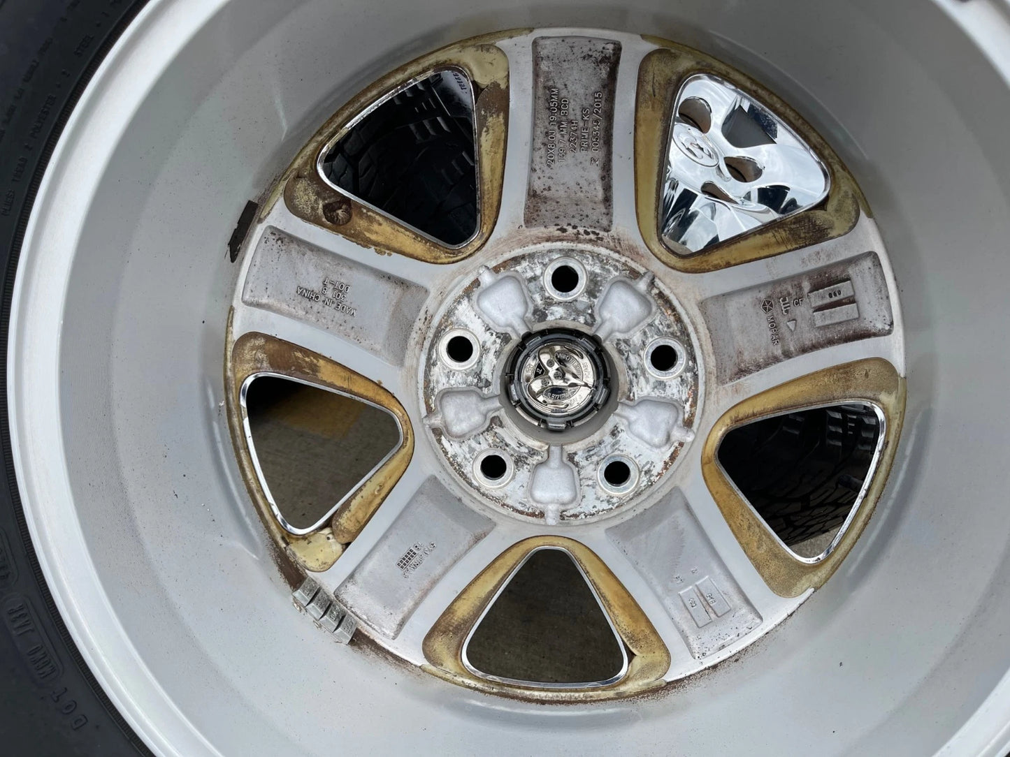 (4) 20" Dodge Ram 1500 OEM wheels rims chrome tires 2495