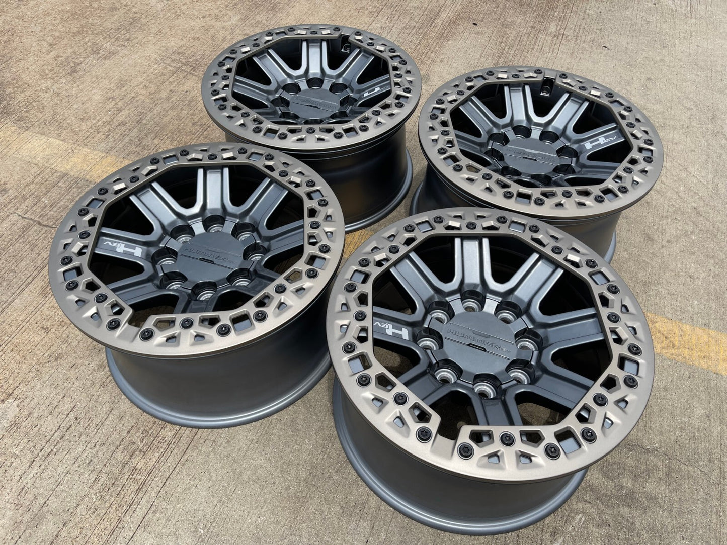 18" Hummer Grazen beadlock EV HEV 2500 OEM wheels rims 2023 2024 2025 2026 NEW