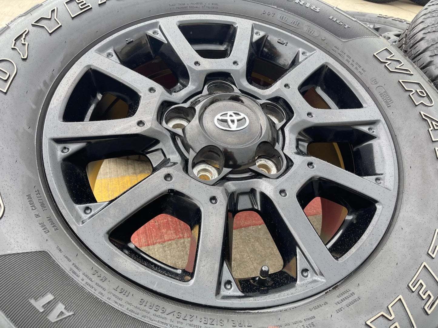 18" Toyota Tundra Sequoia TRD PRO black OEM wheels rims 5x150 tires 75157