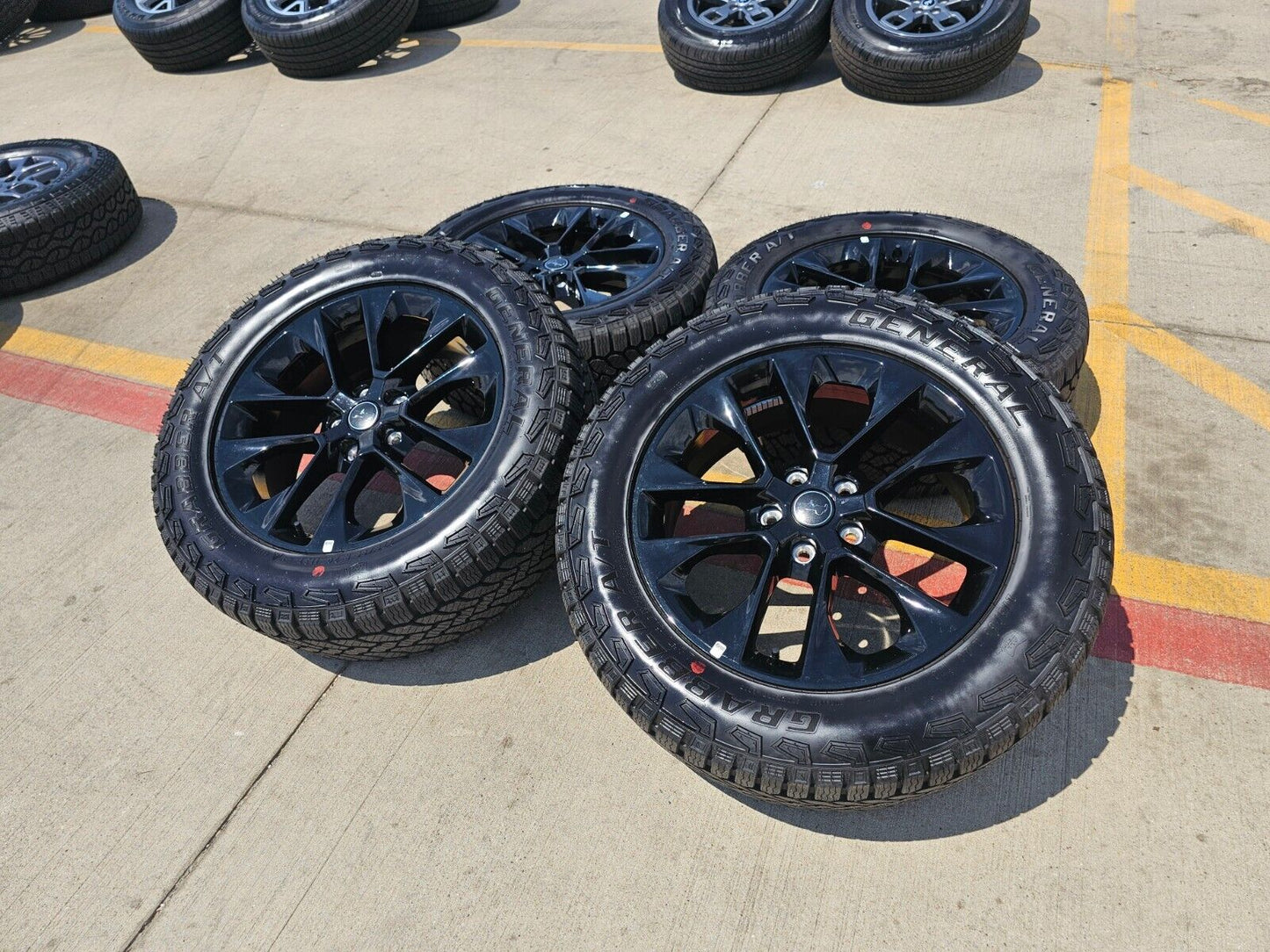 20" Jeep Wrangler OEM Black wheels rims 96902 9262 Gladiator 2024 2025 NEW