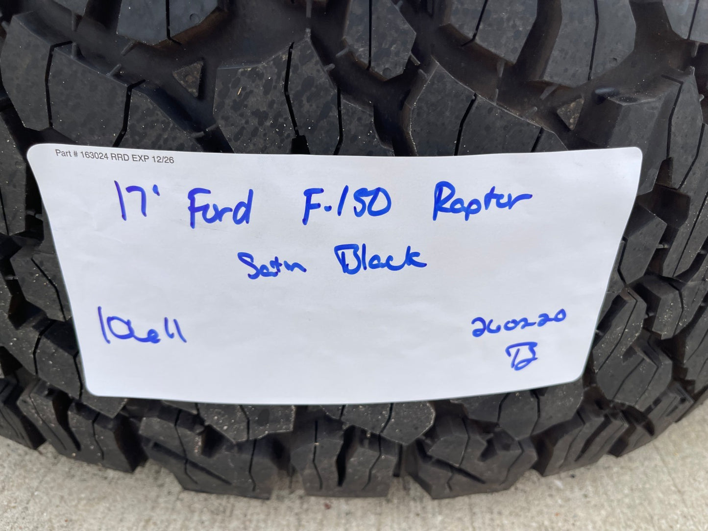 17" Ford F-150 Raptor OEM 10611 rims wheels Bronco 2024 2025 2026 BFG 35" NEW