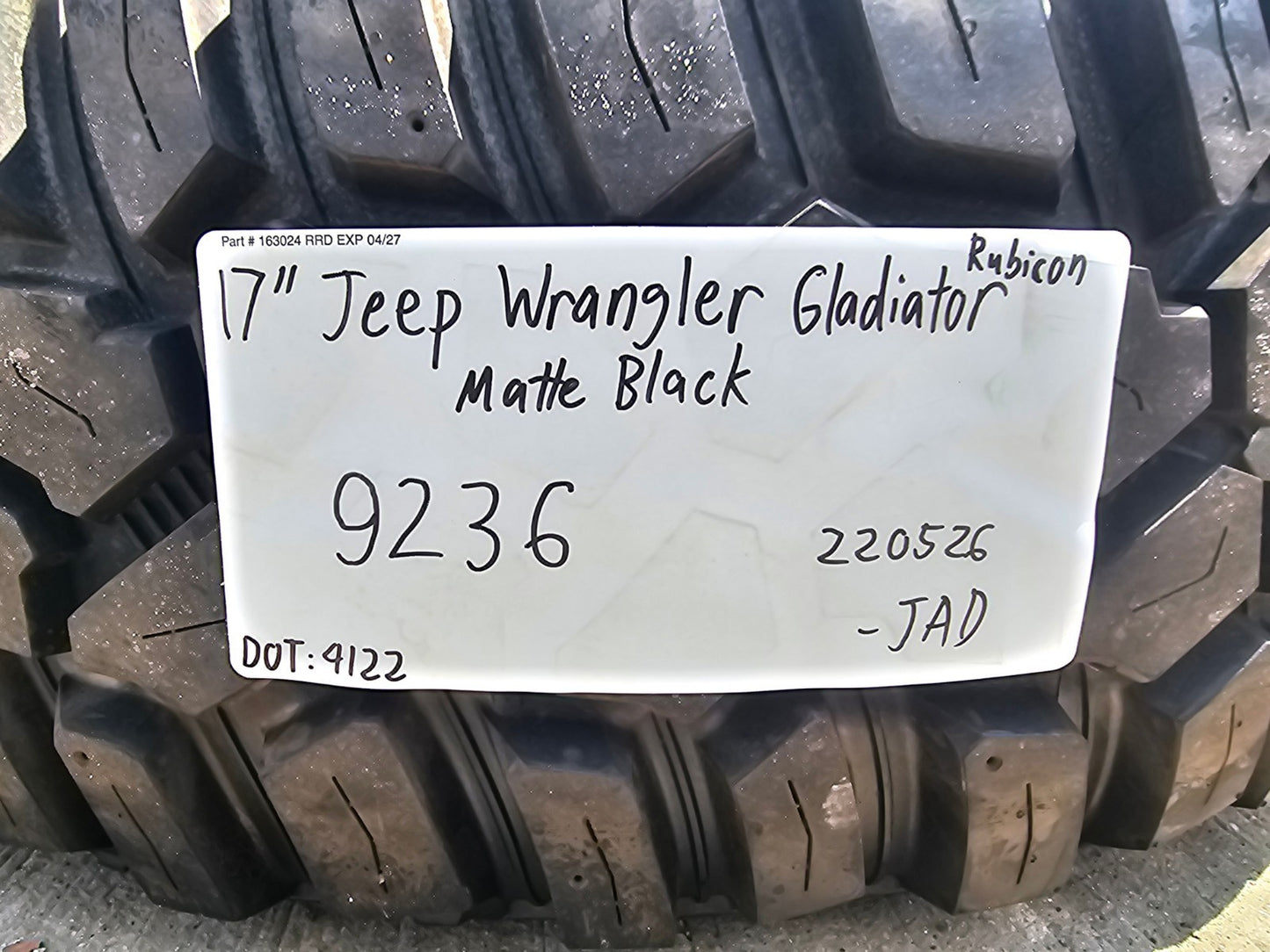 17" Jeep Gladiator RUBICON OEM wheels rims black Wrangler 9236 NEW COOPER 35"