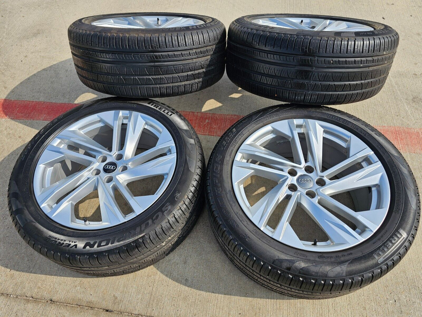 20" Audi Q7 OEM wheels rims Q8 RS S VW Atlas 12053 tires 2021 2022 2023 2024