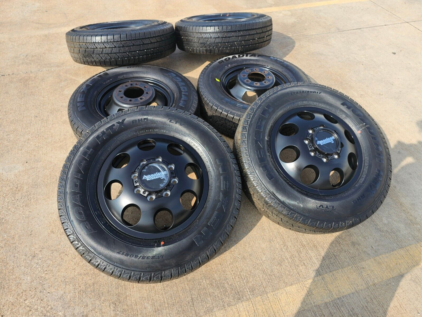 17" American Racing AR204 Dodge Ram 3500 DUALLY OEM wheels rims 8x165 8x6.5 NEW