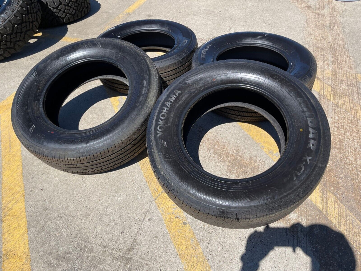 (4) 245/70/18 Yokohama Geolander X-CV tires NEW Sierra Tundra Silverado