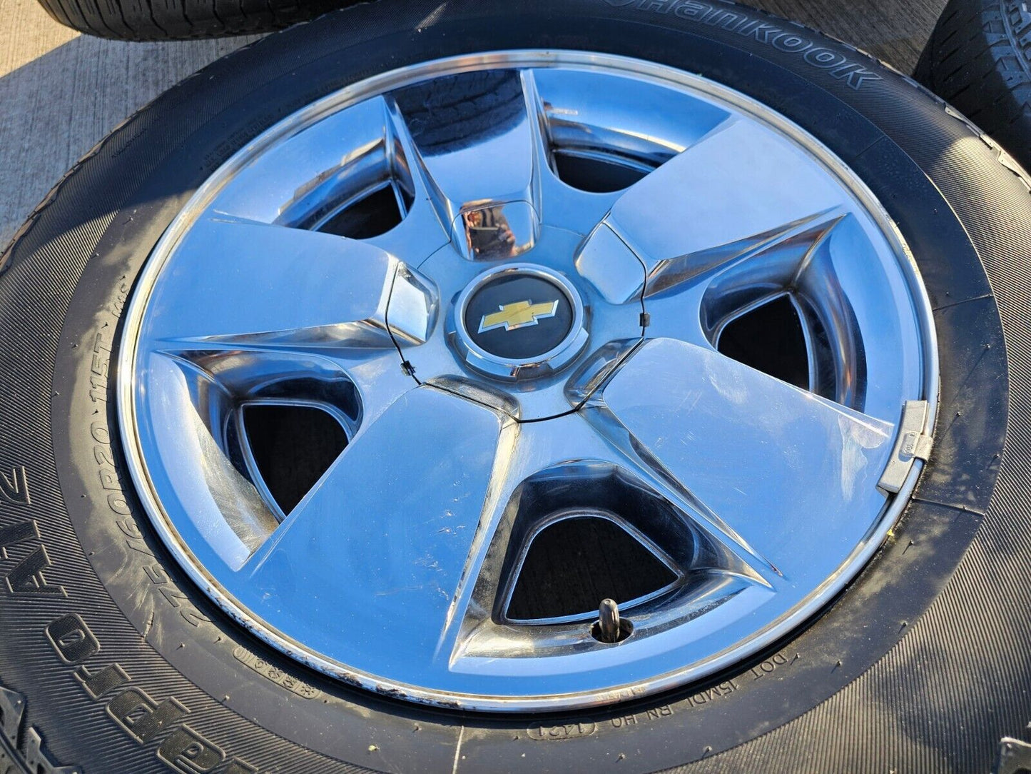 20" Chevy Silverado Tahoe Suburban chrome OEM 5417 wheels rims tires