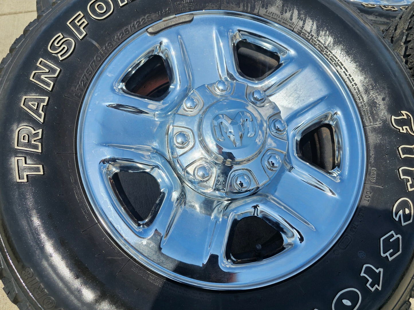 18" Dodge Ram 2500 3500 STEEL chrome OEM 2473 wheels rims tires