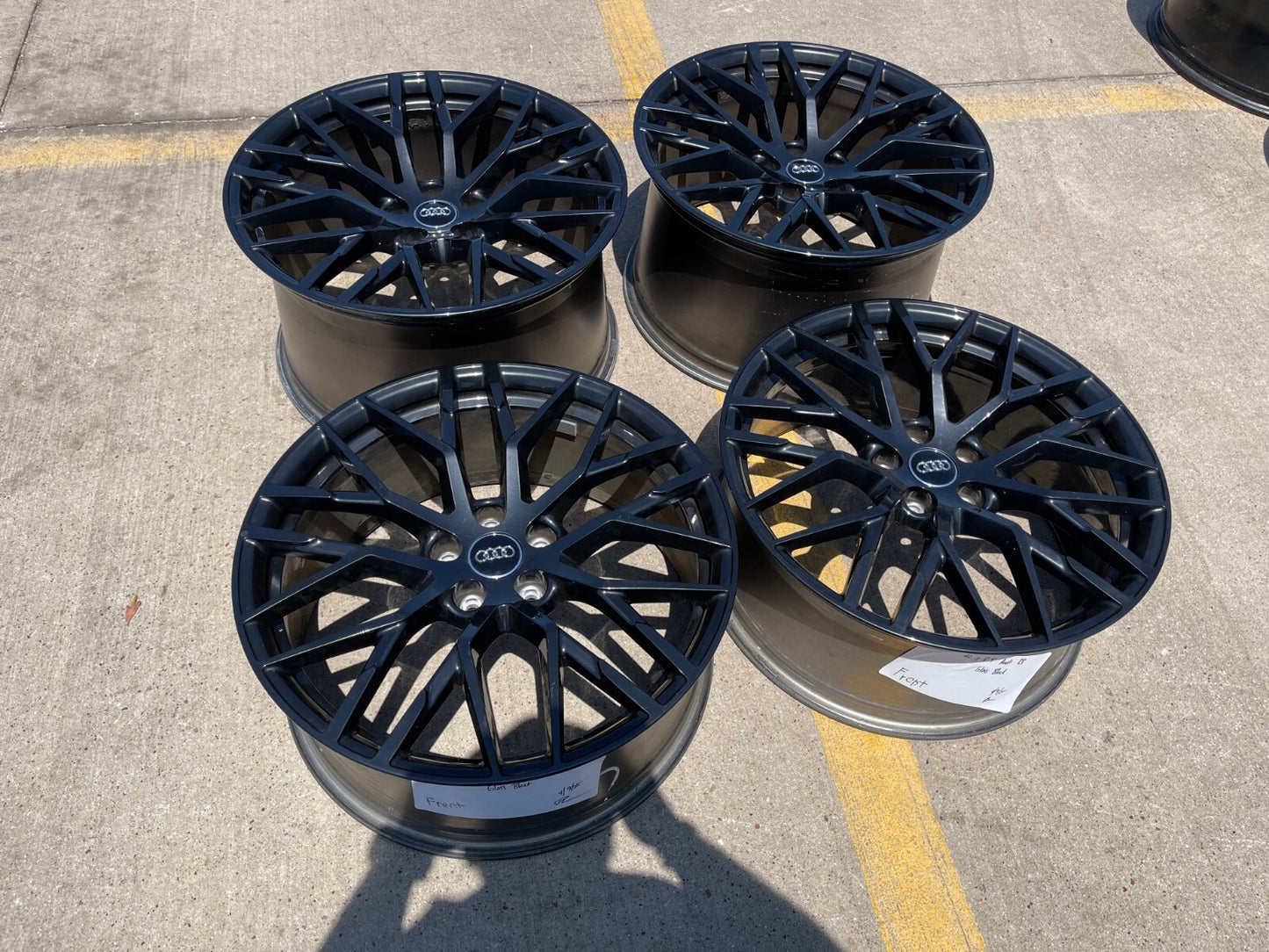 20" Audi R8 V10 OEM black wheels rims RS5 RS6 RS7 S5 A6 S5 S6 S7 59007 59008 NEW