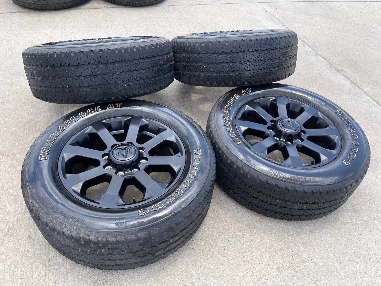 20" Dodge Ram 2500 3500 LARAMIE OEM 2700 black wheels rims tires