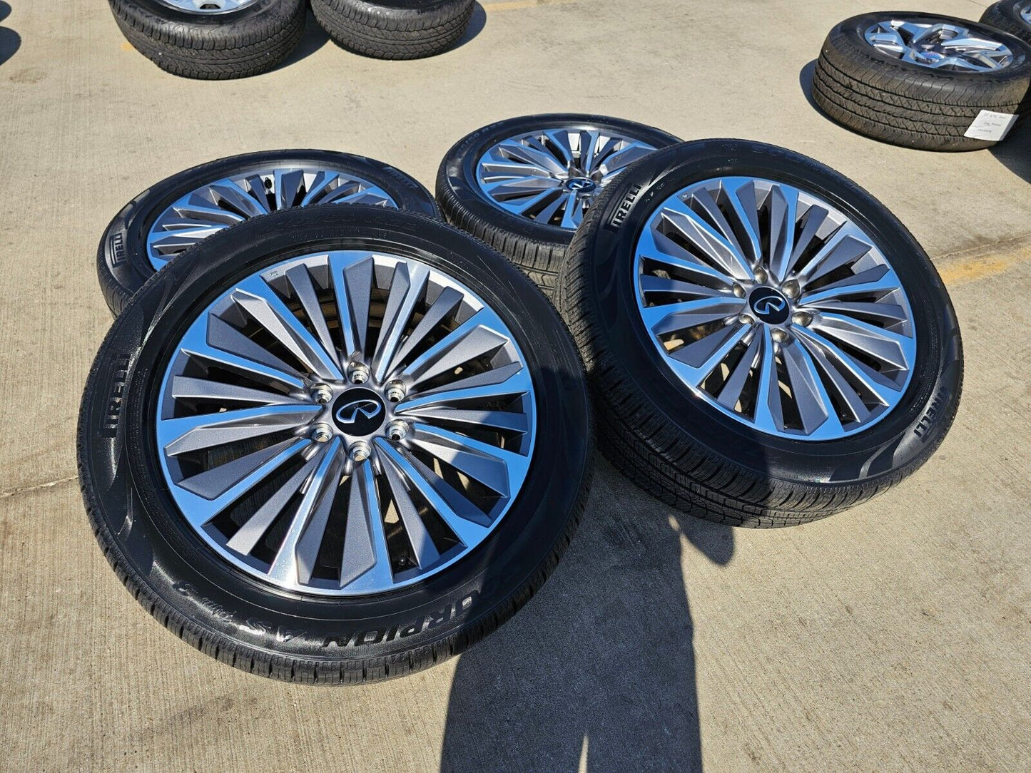22" Infiniti QX80 QX56 Nissan Titan Armada OEM wheels rims tires 2024 2025 NEW