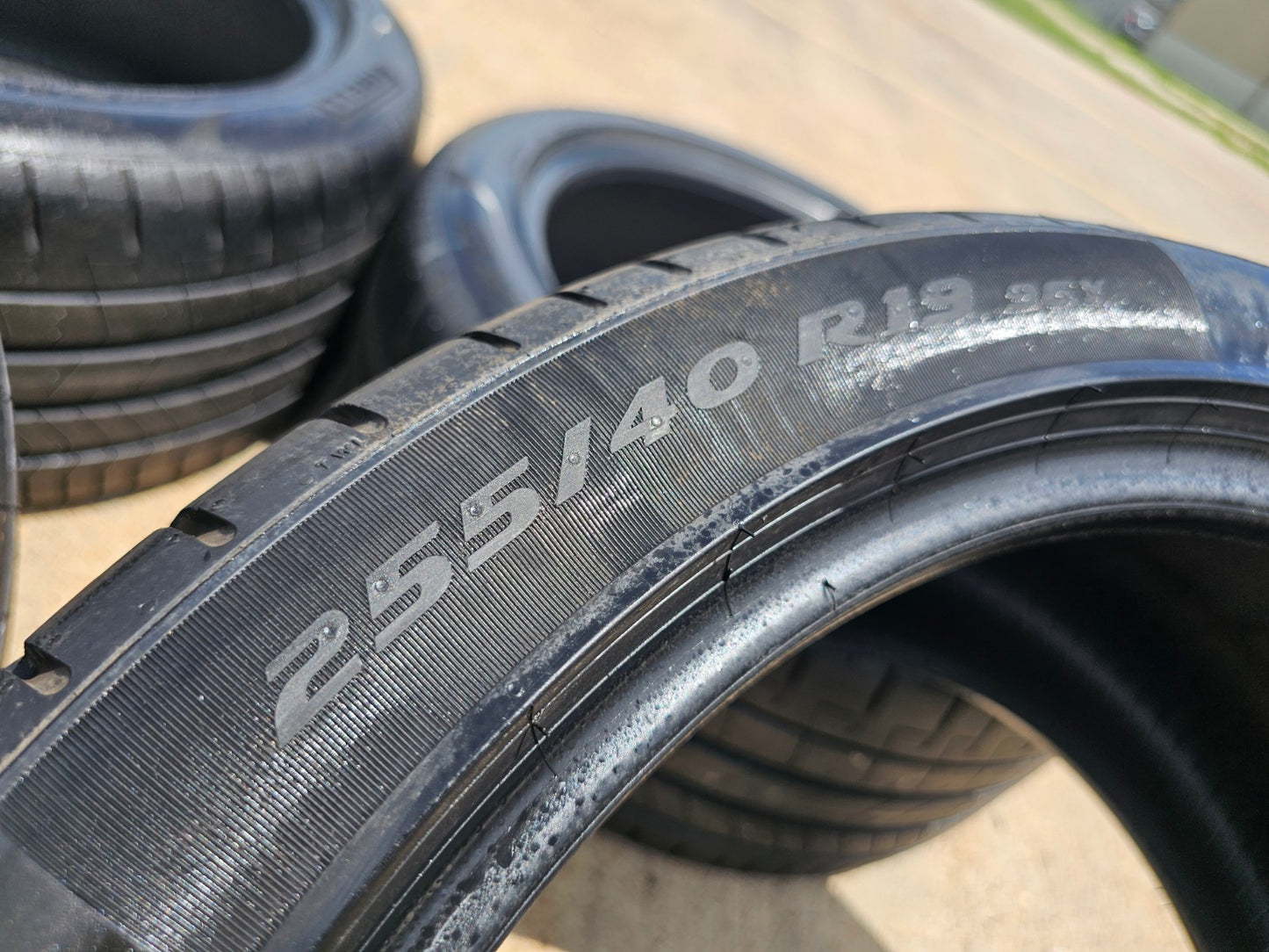 (2) 255/40/19 + (2) 275/40/19 Pirelli P Zero tires NEW take offs!