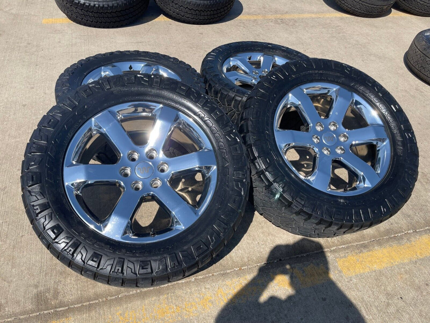 20" Ford F-150 OEM rims wheels CHROME 10347 Expedition tires 33"