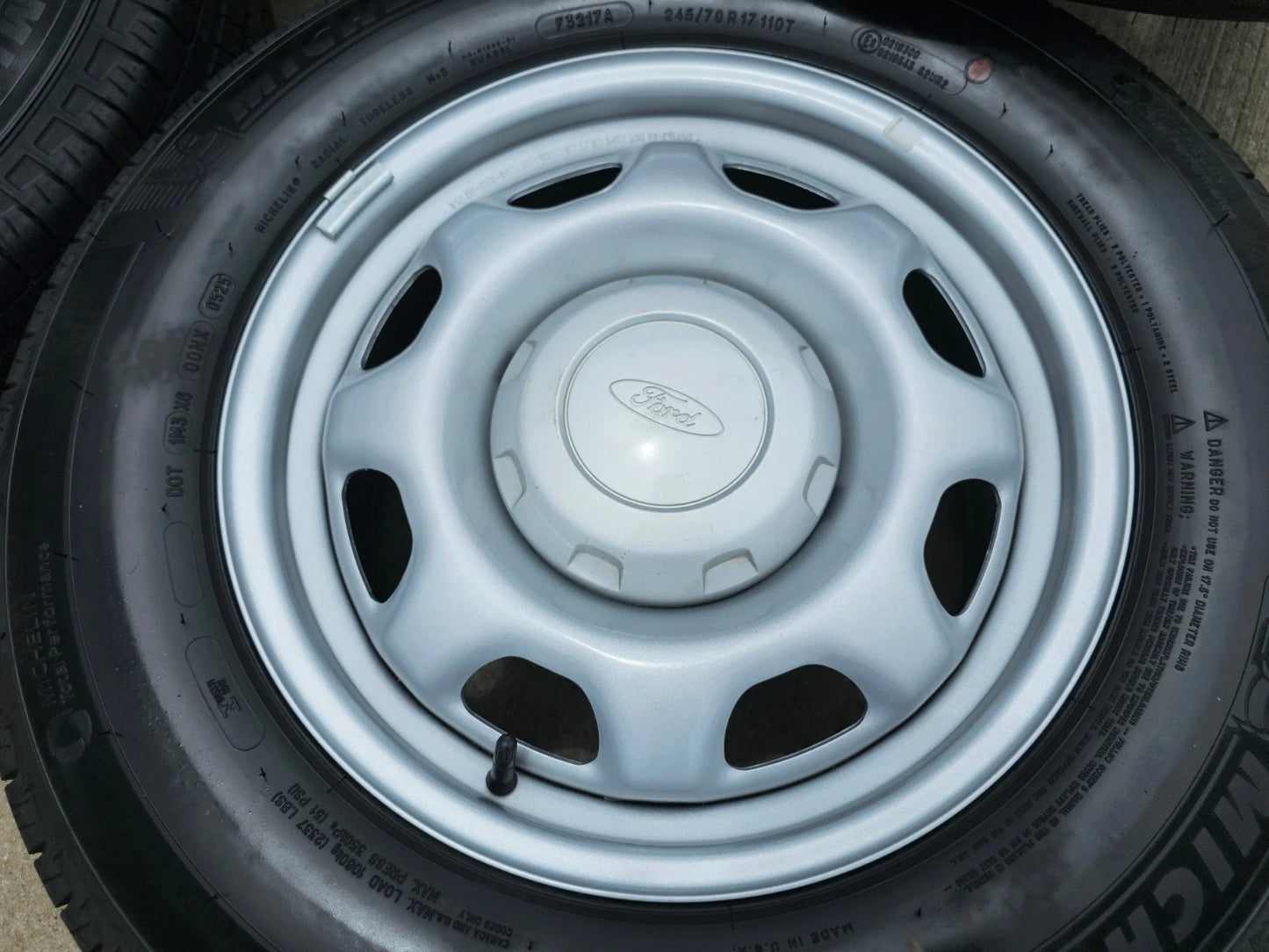 17" Ford F-150 OEM rims wheels 3857 tires steel 2023 2024 2025 2026 MICHELIN NEW