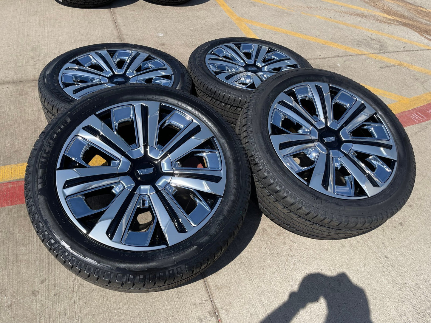 24" Cadillac Escalade IQ PLATINUM EV OEM 8x165 wheels rims Hummer 2500 2025 NEW