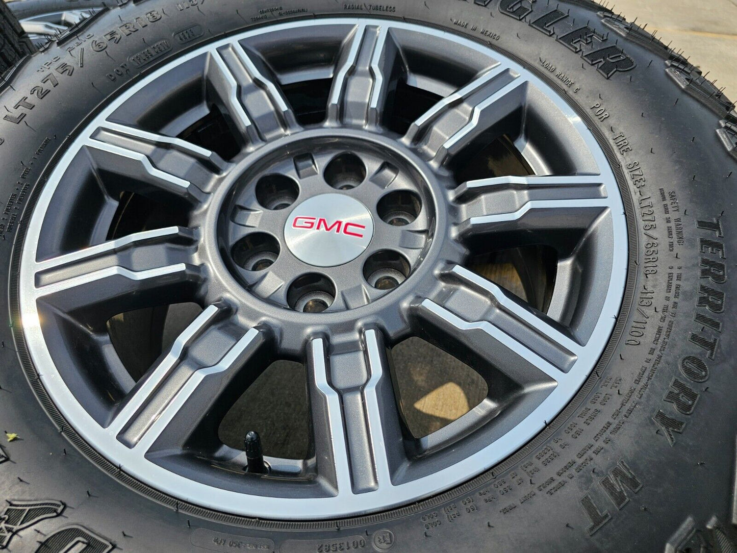 18" GMC Sierra AT4X Chevy Silverado OEM wheels rims A/T tires 2023 2024 NEW