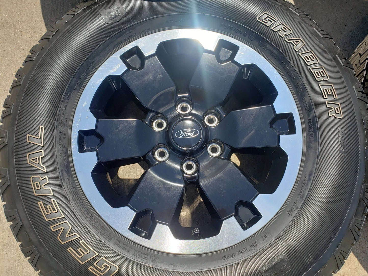 18" Ford Bronco BADLANDS OEM black wheels rims 10282 Ranger GENERAL
