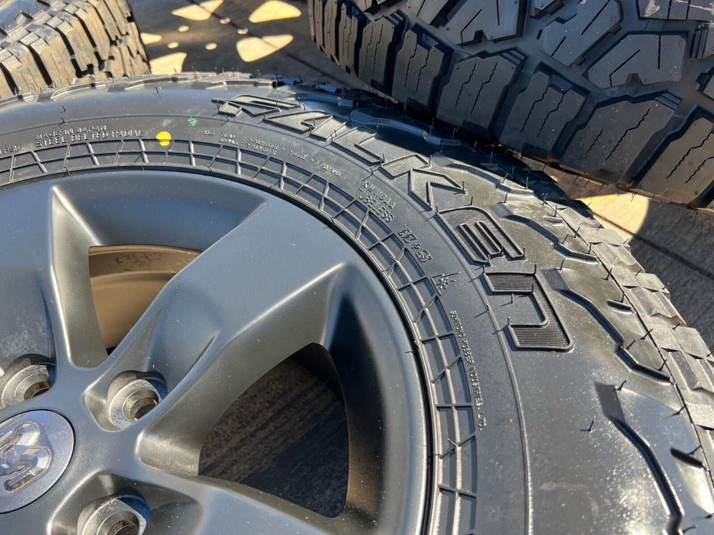 17" Dodge Ram 1500 OEM REBEL wheels rims A/T3 tires 2448 5x139 5x5.5 NEW