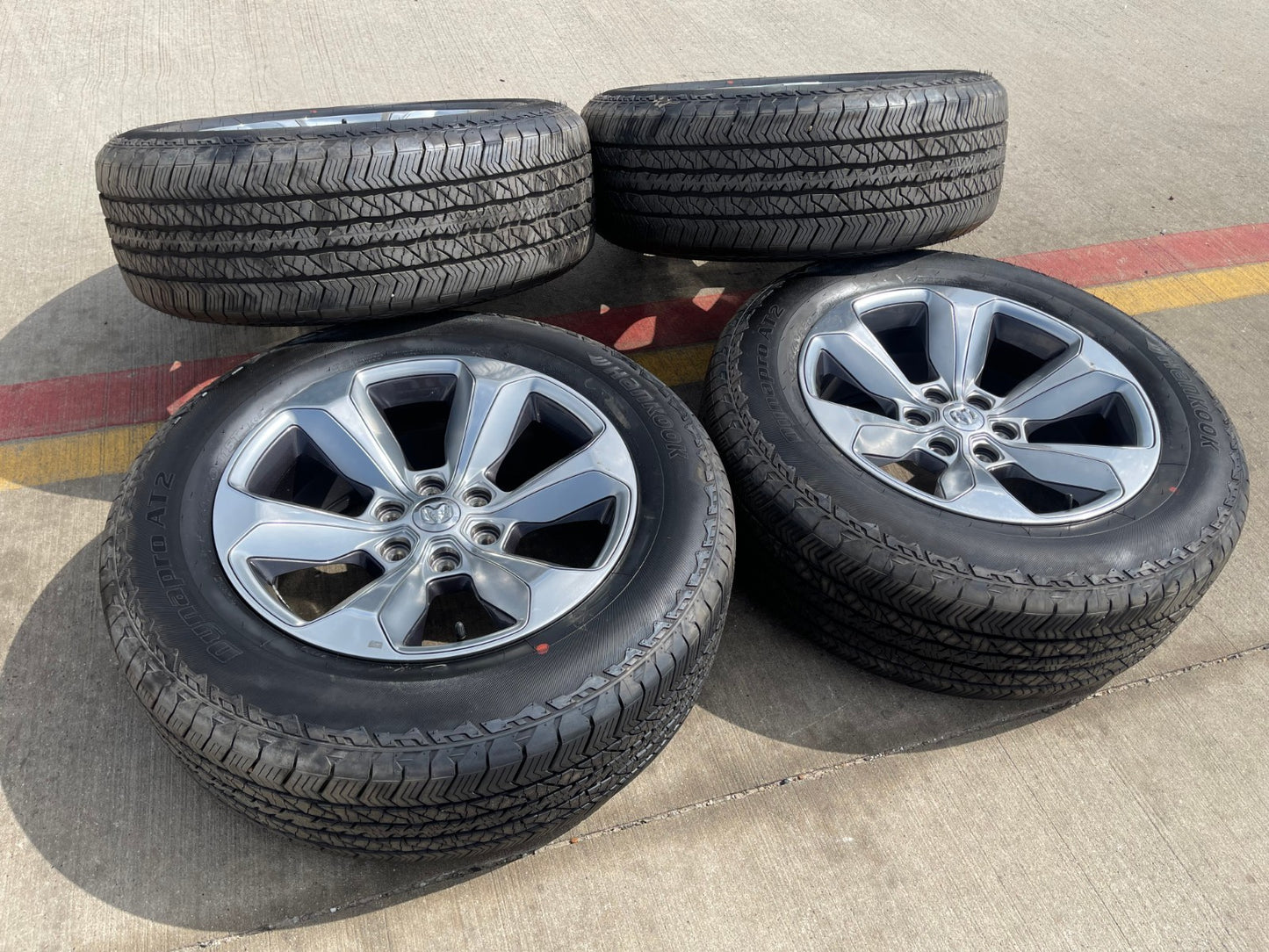 20" Dodge Ram 1500 OEM Laramie wheels rims 2681 tires HANKOOK