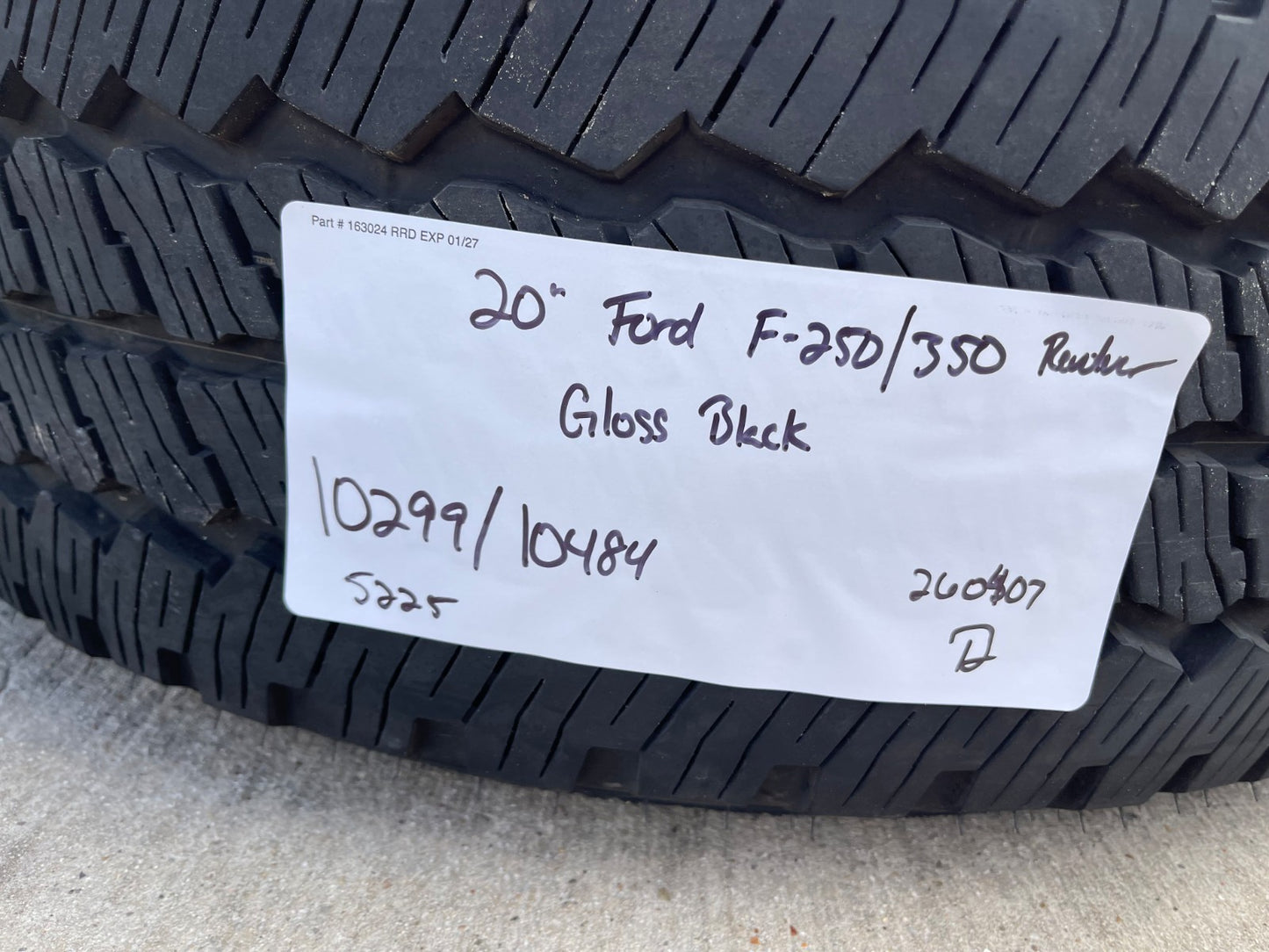 20" Ford F-250 F-350 OEM black Lariat wheels rims 10299 10484 NEW
