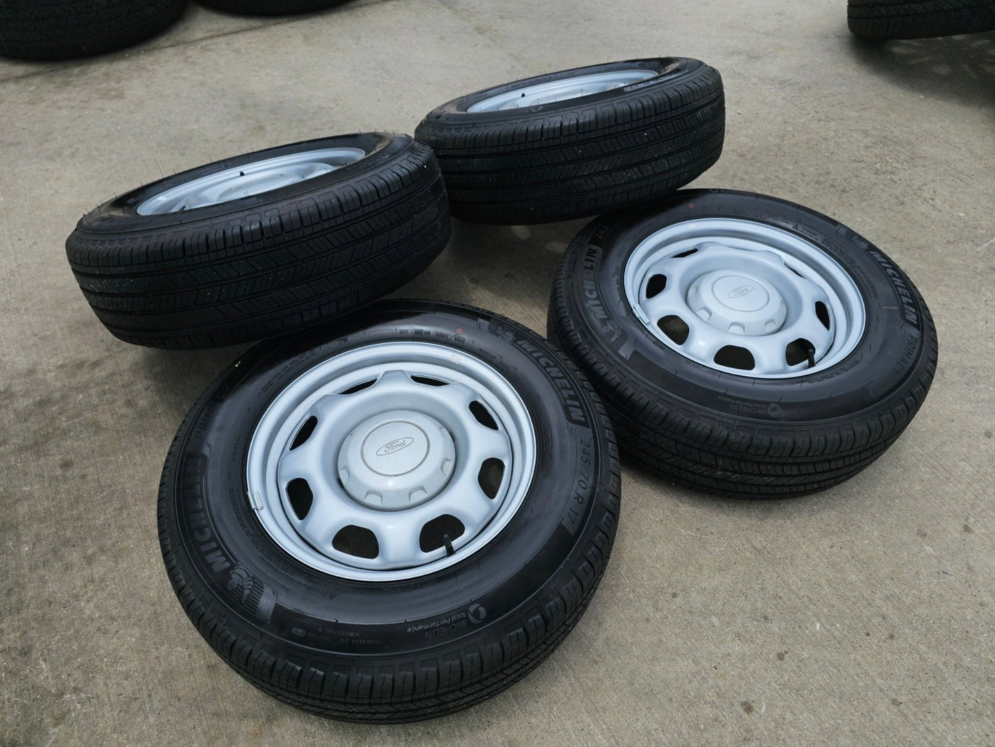 17" Ford F-150 OEM rims wheels 3857 tires steel 2023 2024 2025 2026 MICHELIN NEW