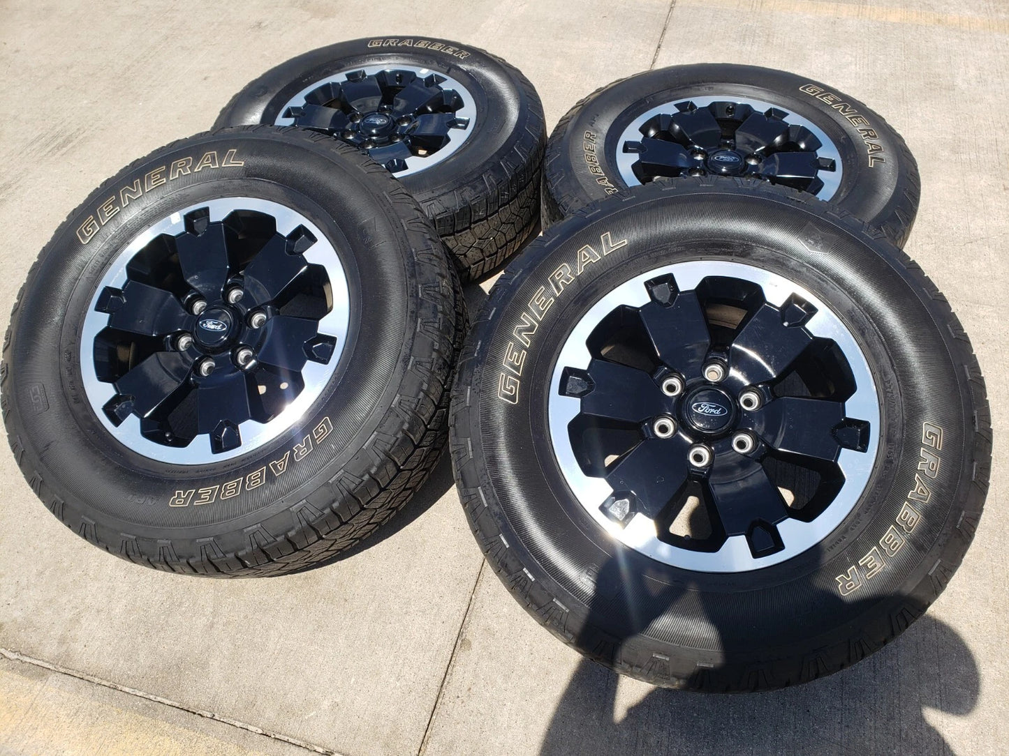 18" Ford Bronco BADLANDS OEM black wheels rims 10282 Ranger GENERAL