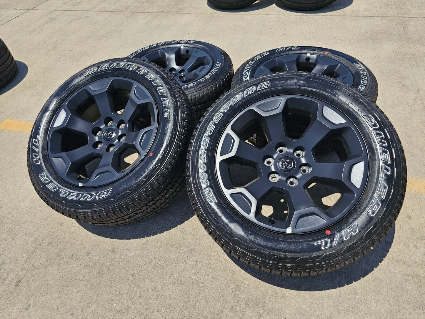 20" Dodge Ram 1500 OEM Laramie Black 2680 wheels rims tires 2024 2025 2026 NEW