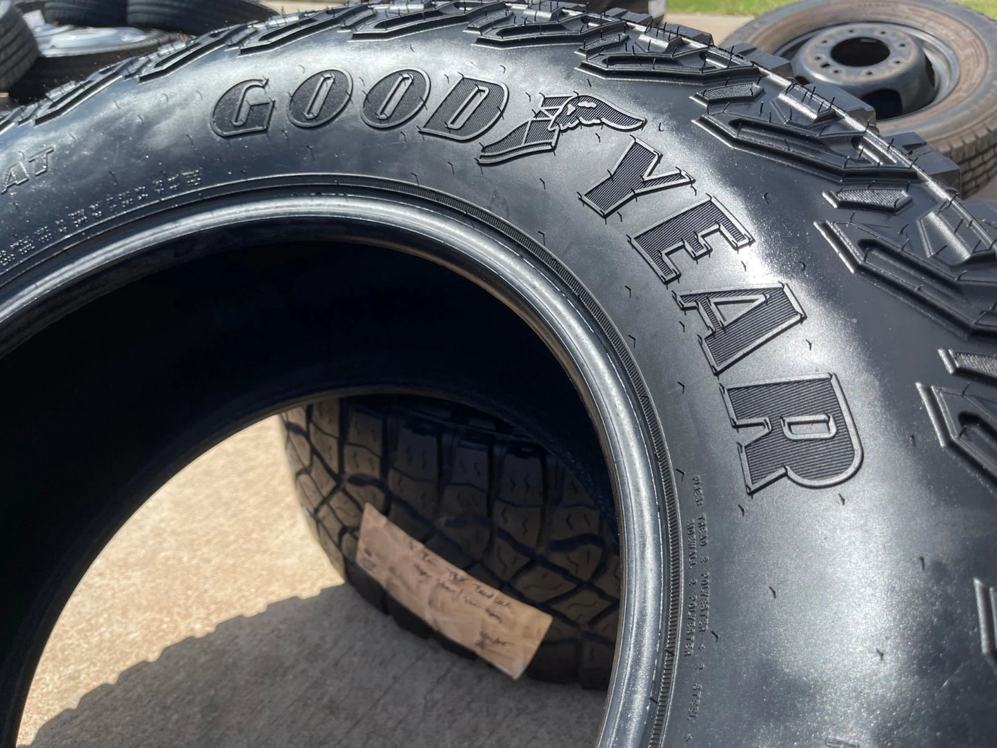 (1) 325/65/18 Goodyear Wrangler Territory M/T tire LT 8 ply load range D